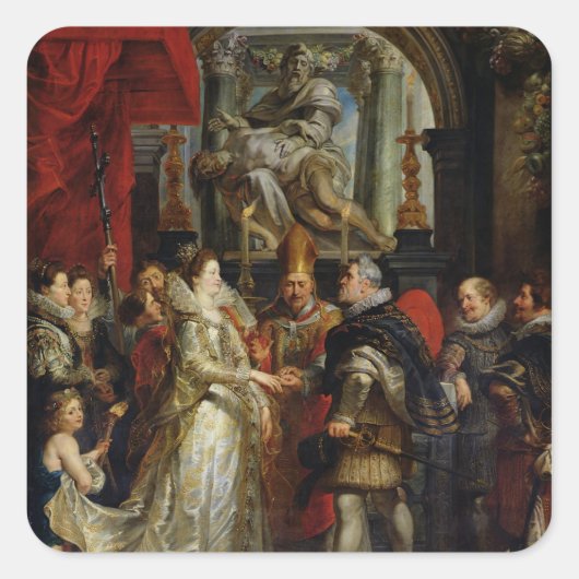 Sticker Carré Le mariage par procuration (Devant)