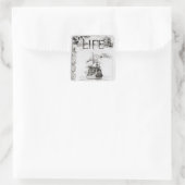 Sticker Carré Le Mayflower, couverture de 'Life' (Sac)