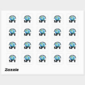 Sticker Carré Le meilleur espion du monde (Feuille)
