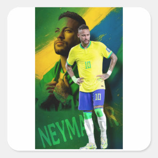 Sticker Carré le meilleur joueur de football au monde neymar jr