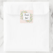 Sticker Carré Le Merci Floral Simplement Chic Privilégie (Sac)