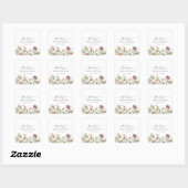 Sticker Carré Le Merci Mariage fleur sauvage Meadow privilégie (Feuille)