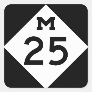 Sticker Carré Le Michigan M-25