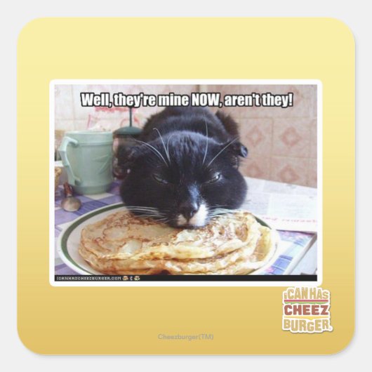 Sticker Carré Le mien maintenant (Devant)