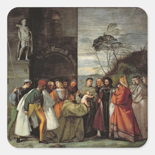 Sticker Carré Le miracle du discours du nouveau-né, 15 (Devant)