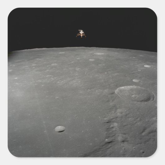 Sticker Carré Le module lunaire Apollo 12 Intrepid (Devant)