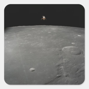 Sticker Carré Le module lunaire d'Apollo 12 intrépide