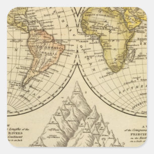 Sticker Carré Le monde