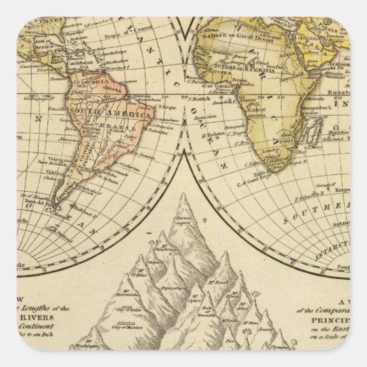 Sticker Carré Le monde (Devant)