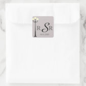 Sticker Carré Le Monogramme Mariage Big Easy (Sac)