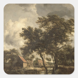 Sticker Carré Le moulin à eau, c.1660