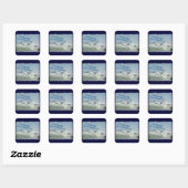 Sticker Carré Le New Jersey Shore (Feuille)