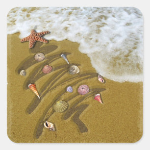 Sticker Carré Le Noël s'effondre sur la côte