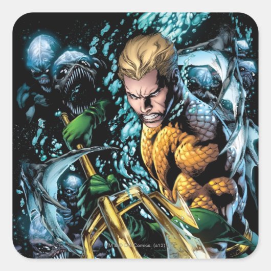 Sticker Carré Le Nouveau 52 - Aquaman #1 (Devant)