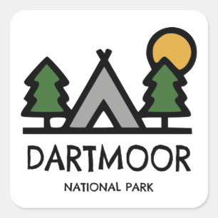 Sticker Carré Le Parc national de Dartmoor