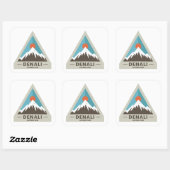 Sticker Carré Le Parc national de Denali (Feuille)