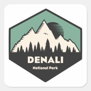 Sticker Carré Le Parc national de Denali