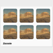 Sticker Carré Le Parthénon (Feuille)