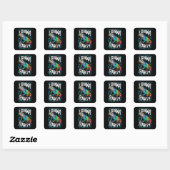 Sticker Carré LE PARTI iguana (Feuille)