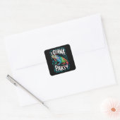 Sticker Carré LE PARTI iguana (Enveloppe)