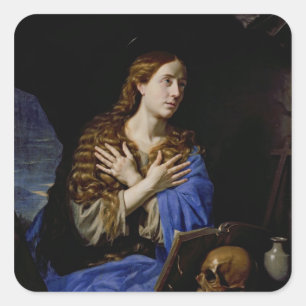 Sticker Carré Le pénitent Magdalene, 1657