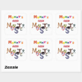 Sticker Carré Le petit monstre de maman (Feuille)