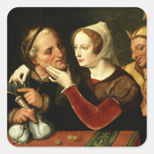 Sticker Carré Le plus ancien devient, le plus fol devient