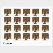 Sticker Carré Le pommier (Feuille)