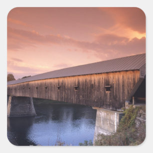 Sticker Carré Le pont couvert le plus long des États-Unis