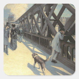 Sticker Carré Le Pont de L'Europe, 1876
