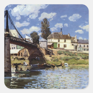 Sticker Carré Le pont de Villeneuve-la-Garenne
