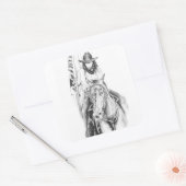 Sticker Carré Le porte-drapeau (Enveloppe)