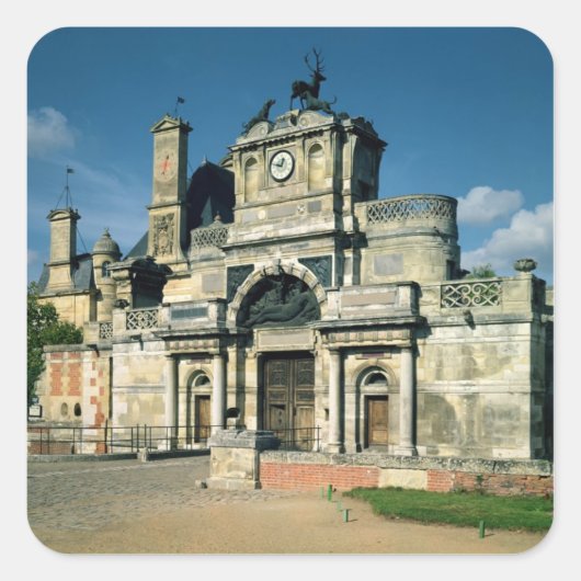 Sticker Carré Le portique (Devant)