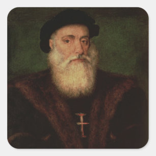 Sticker Carré Le portrait a présumé d'être de Vasco da Gama