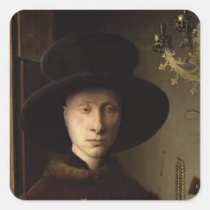 Sticker Carré Le portrait de Giovanni Arnolfini
