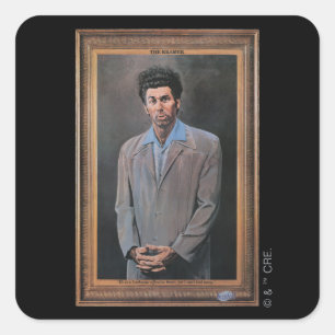 Sticker Carré Le Portrait de Kramer