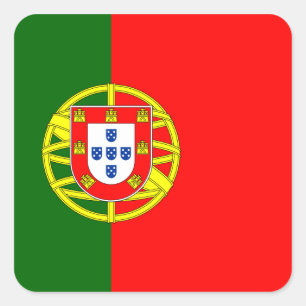 Sticker Carré Le Portugal - drapeau portugais