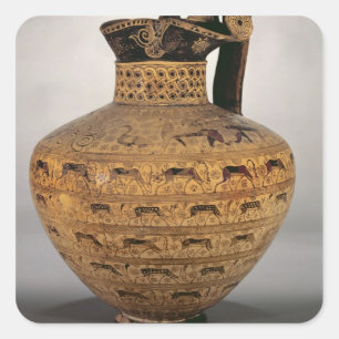 Sticker Carré Le "prélèvement Oinochoe", un est Orientalizing 