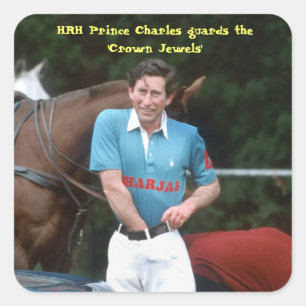 Sticker Carré Le prince Charles garde les "bijoux de la Couronne