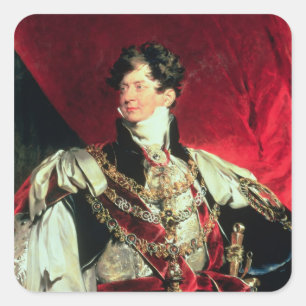 Sticker Carré Le prince Regent, plus défunt George IV 2