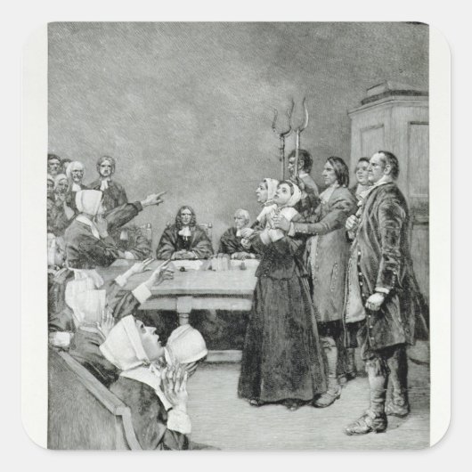 Sticker Carré Le procès d'une sorcière (Devant)