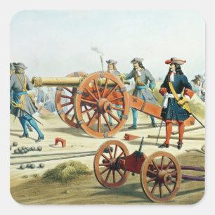 Sticker Carré Le régiment de Fusilliers du Roi