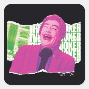 Sticker Carré Le rire de l'album de découpage du Joker
