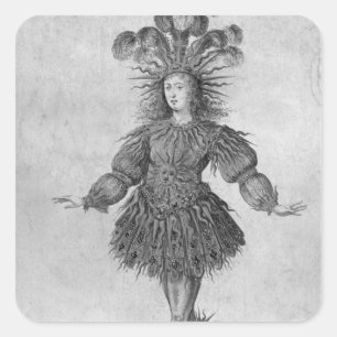 Sticker Carré Le Roi Louis XIV de la France