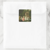 Sticker Carré Le Rose de Malmaison, vers 1867 (Sac)