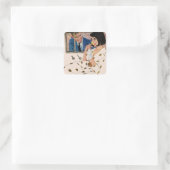 Sticker Carré Le Rose d'or (Sac)