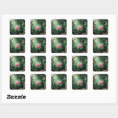 Sticker Carré LE rose vert SWING (Feuille)