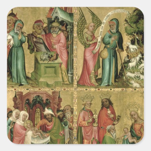 Sticker Carré Le sacrifice de Joachim, la circoncision de (Devant)