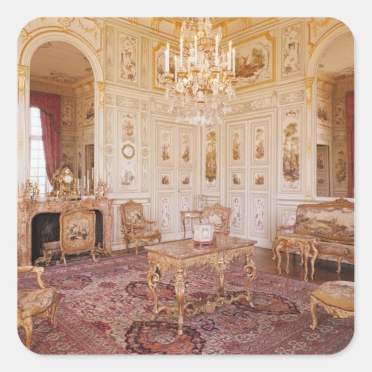 Sticker Carré Le Salon Chinois, c.1740 (Devant)