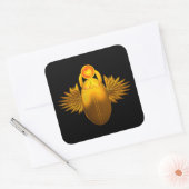 Sticker Carré Le scarabée, symboles égyptiens (Enveloppe)